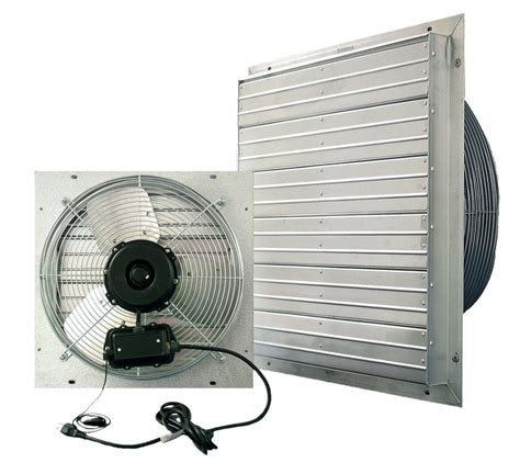 Vpes Outdoor Rated Shutter Exhaust Fan W Cord 16 Inch 2950 Cfm 3 Spee