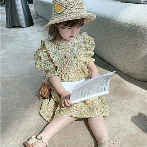 Mihkalev Pattern Kids Summer 2021 Dress For Baby Girl Cotton Princess