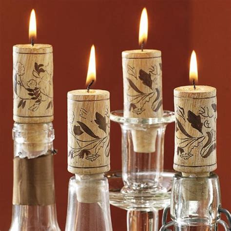 wine cork candles — beyond the kitchen sink