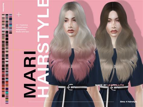 Leah Lilliths Leahlillith Mari Hairstyle Sims 4 Cc Custom Content