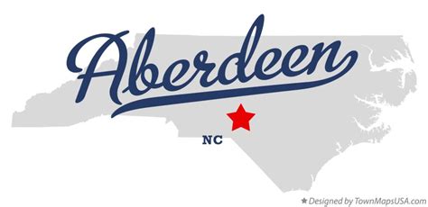 Map Of Aberdeen Nc North Carolina