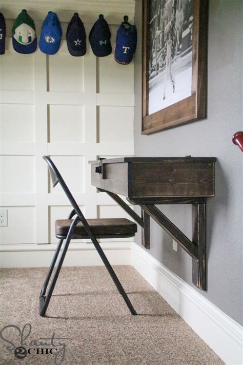 Why use a floating wall mounted desk at home? These 18 DIY Wall Mounted Desks Are The Perfect Space ...
