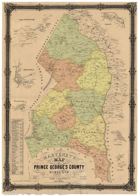 Prince Georges County Maryland 1861 By Simon J Etsy