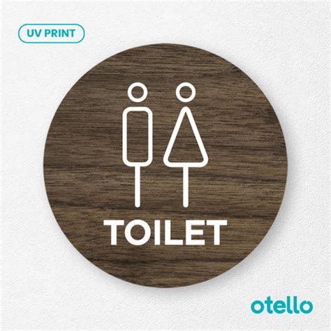 Jual Signage Toilet Icon Pria Wanita Sign Board Kayu Wooden Papan Label