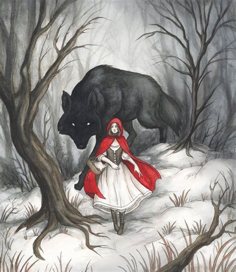 The Big Bad Perfectionist Poem Red Riding Hood Art Red Riding Hood Wolf Little Red