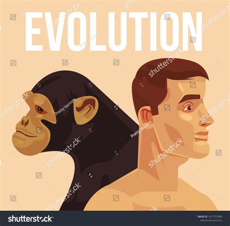 Evolution Homo Sapiens Vector Flat Cartoon Stock Vector Royalty Free