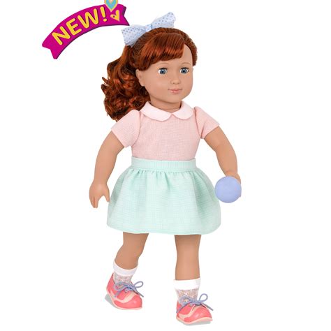 kaye retro 18 inch bowling doll red hair with bangs red hair blue eyes