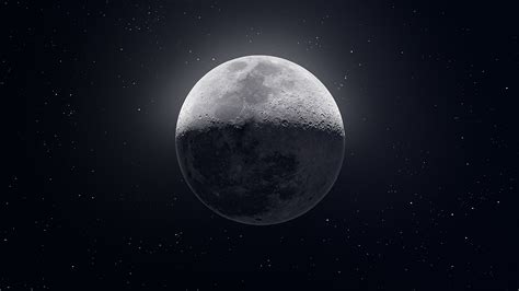 Картинки Космос Луна вблизи 1920x1080