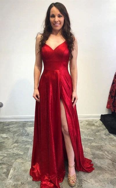 Lp1214simple Red Satin Prom Dresses Lace Up Red Satin Prom Dresses