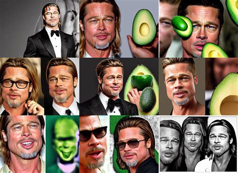 The Face Of Brad Pitt As A Pitt In The Middle Of An Stable Diffusion