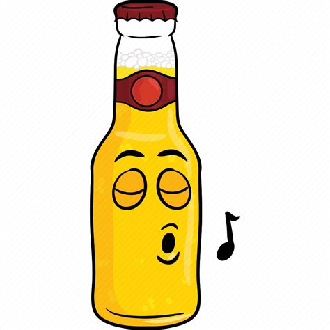 Alcohol Beer Bottle Brew Cartoon Emoji Icon Download On Iconfinder