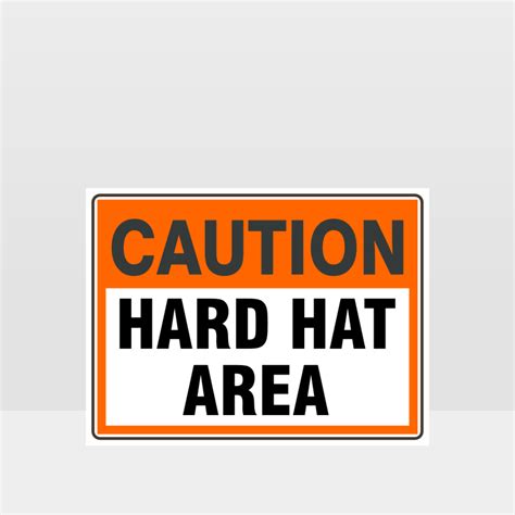 Caution Hard Hat Area Sign Caution Signs Hazard Signs Nz