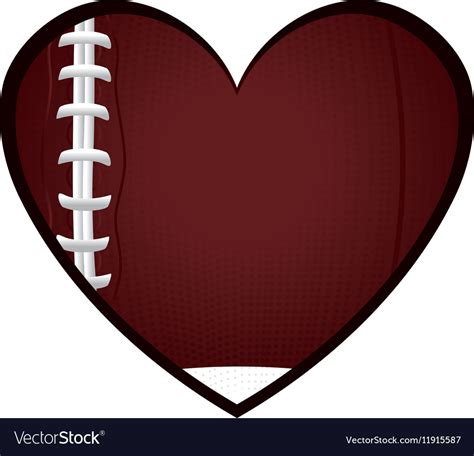 Love American Football Icon Royalty Free Vector Image