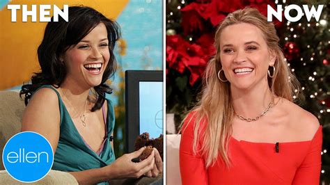 Then And Now Reese Witherspoons First And Last Appearances On The Ellen Show Youtube