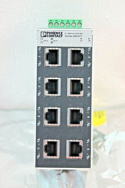 2891673 Fl Ethernet Switch Sfn 8gtport Phoenix Contact Ebay