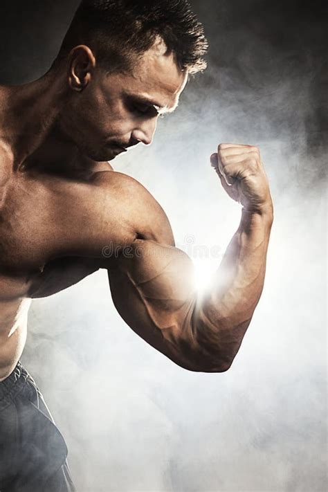 Bodybuilder Showing Biceps Stock Photo Image Of Care 39660624