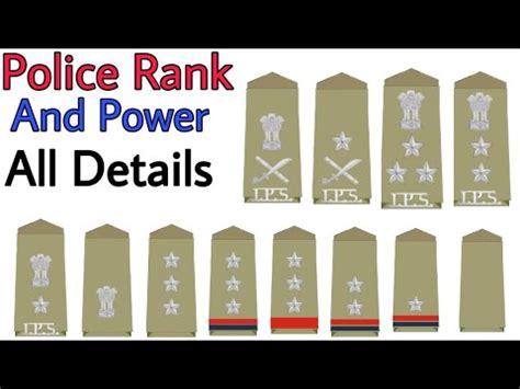 All Police Ranks In India Salary Promotion Post Designation