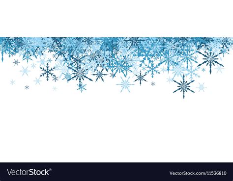 Winter Banner With Blue Snowflakes Royalty Free Vector Image
