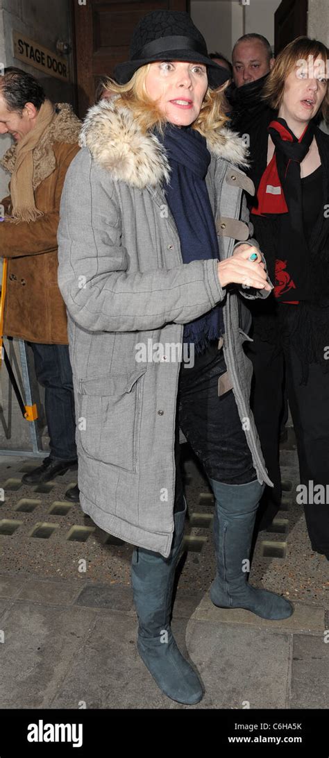 Kim Cattrall Leaving The Vaudeville Theatre Via The Stage Door Having Performed In The West End