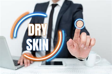 Sign Displaying Dry Skin Business Idea Uncomfortable Condition Marked