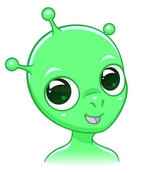 Cute Alien In Space Ship Stock Vector Illustration Of Weird 125822647