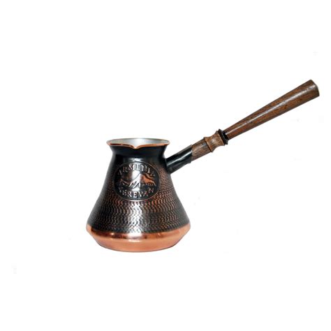 Handmade Armenian Coffee Pot Copper With Wooden Handle Etsy