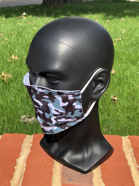 2x Labelled Clothing Spearmint Camo Reusablewashable Face Mask Non