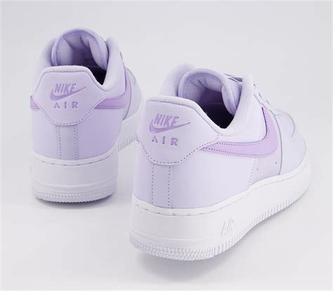 nike air force 1 07 trainers pure violet lilac white women s trainers