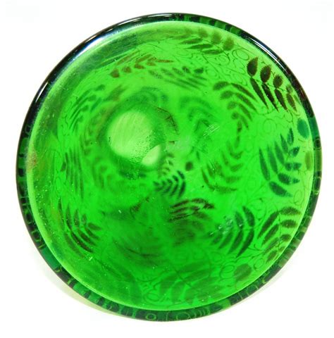 Exceptional Antique Emerald Green Enameled Moser Vase Signed