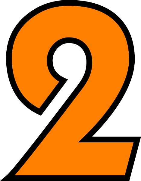 Number Two Clip Art At Vector Clip Art Online Royalty Free