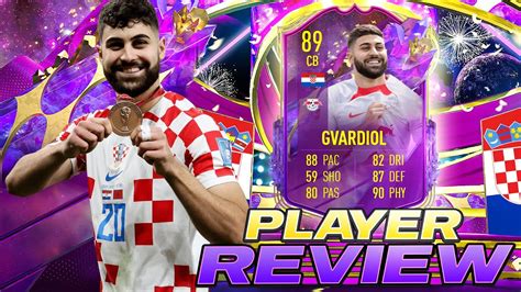 TOP CB FUTURE STARS GVARDIOL PLAYER REVIEW FIFA ULTIMATE TEAM YouTube