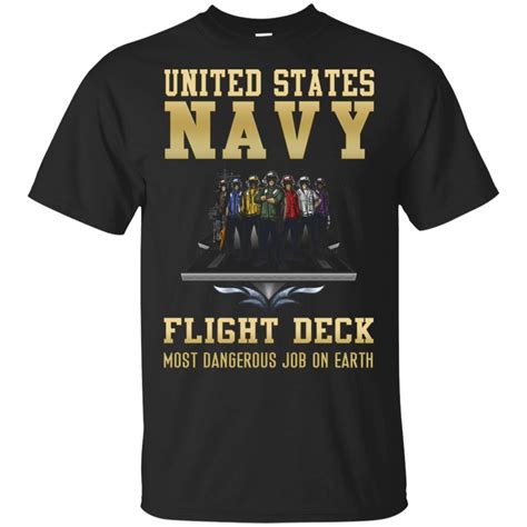 Us Navy Flight Deck Shirt Most Dangerous Job On Earth Proud Us Navy