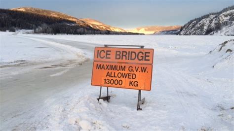 Dawson City Ice Bridge Across Yukon River Now Open North Cbc News