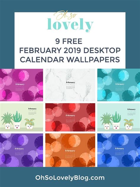 Audrey Of Oh So Lovely Blog Shares 9 Free February Desktop Wallpaper