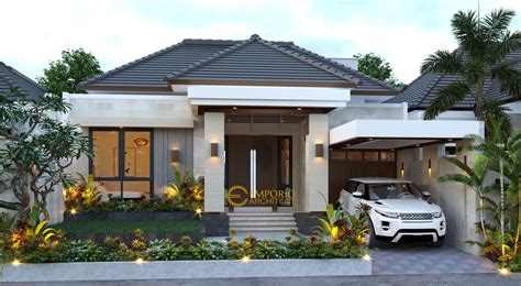 Desain rumah kontemporer 2 lantai lahan 12m x 10myama design. Desain Rumah Villa Bali 1.5 Lantai Bapak Ronald di Jakarta