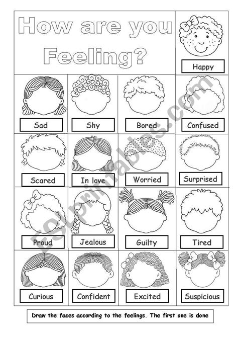 Feelings Esl Worksheet By Giovannademartin