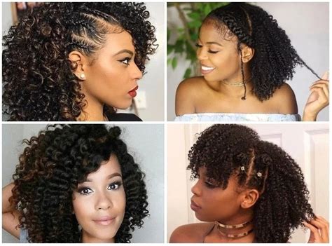 Medium wavy cut with bangs. Top 30 Black Natural Hairstyles for Medium Length Hair in 2020