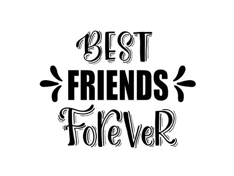 Best Friends Forever Hand Lettering Gráfico Por Santy Kamal