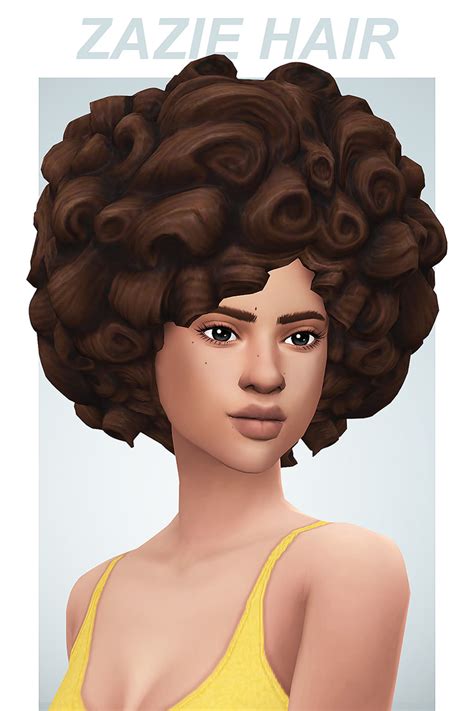 Sims 4 Big Wavy Hair Maxis Match Secretsmaxb