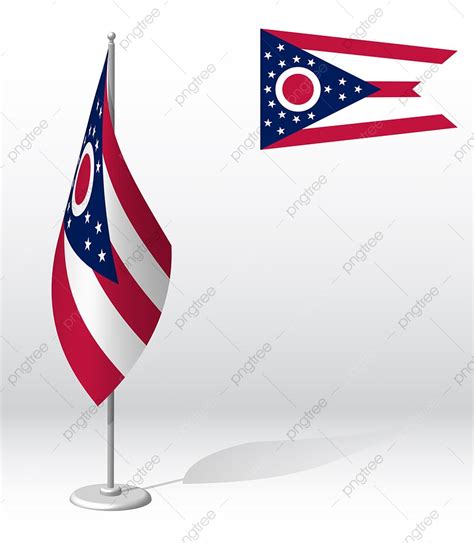 Ohio State Vector Design Images Flag Of American State Of Ohio On