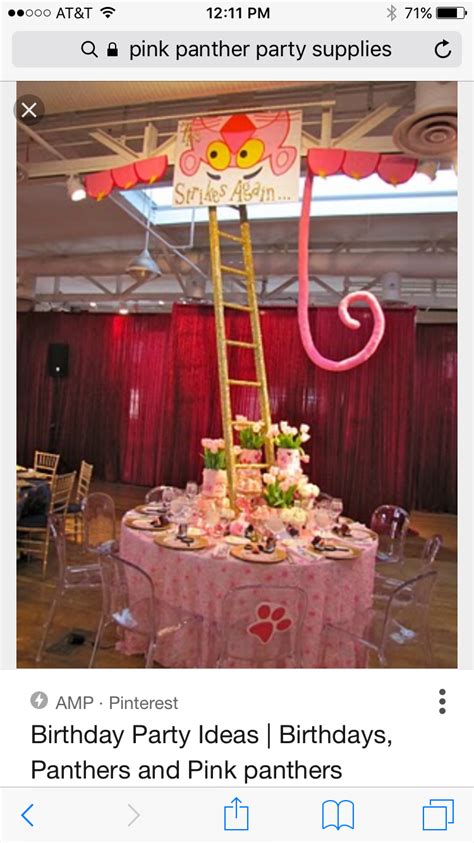 Pin By Amy Pulcher On Pink Panther Birthday Party Pink Panther Party