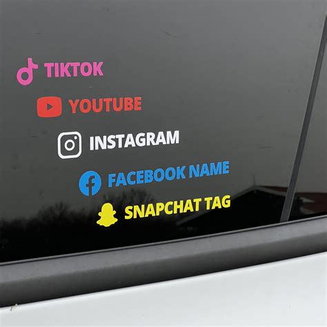 Custom Instagram Name Vinyl Decal Personalized Ig Username Sticker