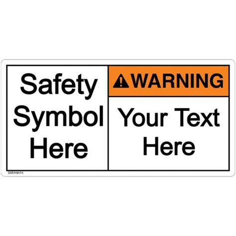 Ansi Safety Labels Z5354 Compliant Labels Duramark