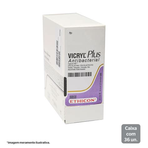 Xyvcp317h Fio De Sutura Vicryl Plus Violeta 70cm 2 0 Ag