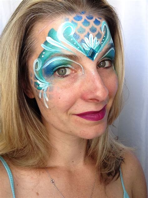 Mermaid Face Glitter Designs At Design