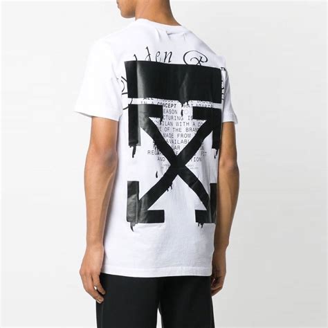 Off White Off White The Golden Ratio Melted Arrow Tee White
