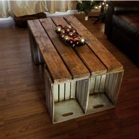 Coffee table is roomy and functional piece of furniture. Rustic coffee table crate furniture custom built | Etsy in ...