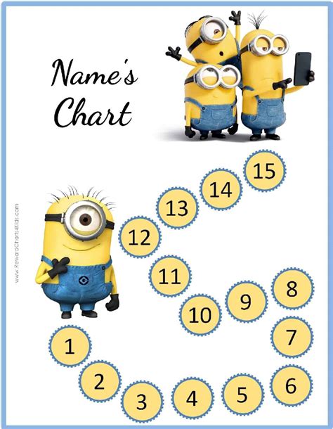 Unicorn reward charts behaviour management house points. Free Behavior Charts with the Minions | Add your own photo ...