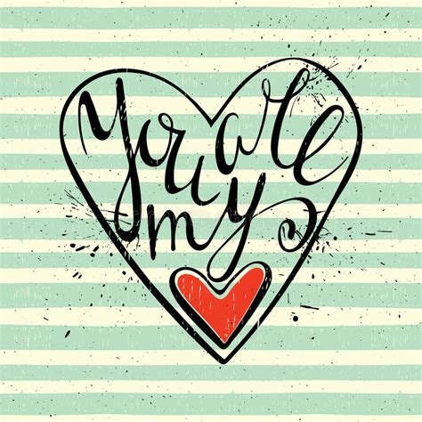 You My Heart Vector Inscription Stock Illustrations 576 You My Heart