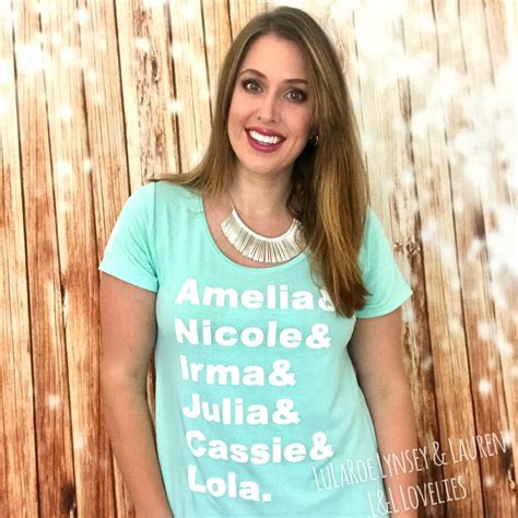 Promotional Lularoe Classic T Featuring All My Favorite Girls Amelia Nicole Irma Julia